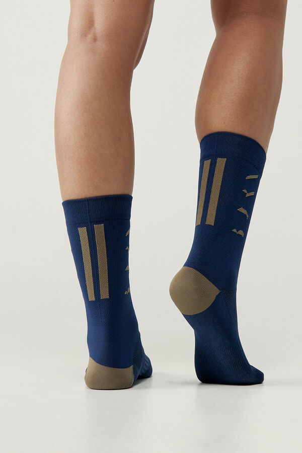 Born Living Yoga Meias altas de treino tech azul