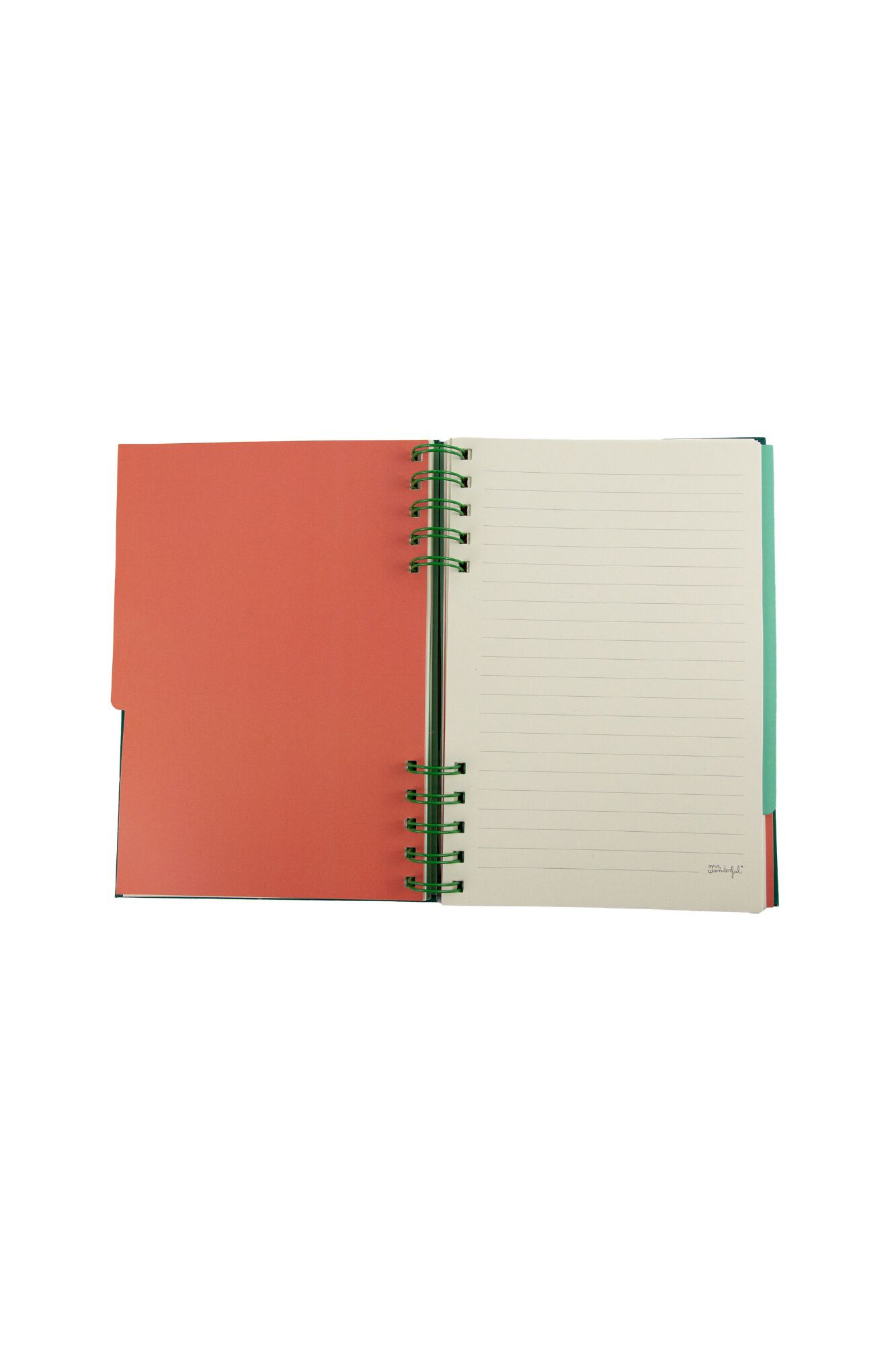 Mr. Wonderful Caderno A5 com separadores de abas desdobr&aacute;veis - I define myself