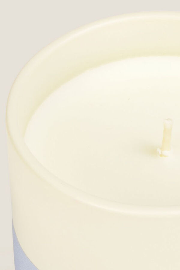 Textura Vela perfumada de algodão macio bege