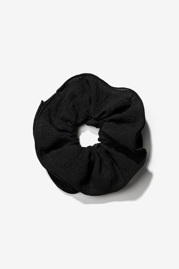 Vilanova Black minimalist oversized scrunchie black