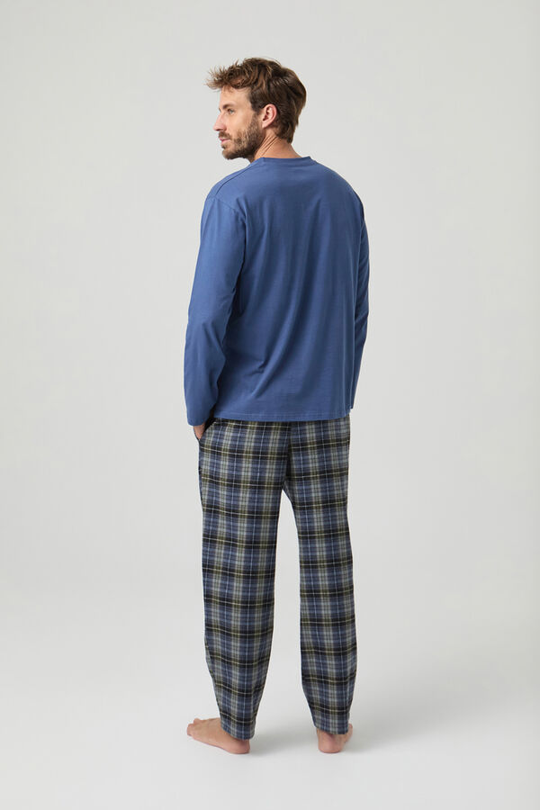 Kiff-Kiff Pijama combinado Kiff Kiff 100% algodão azul