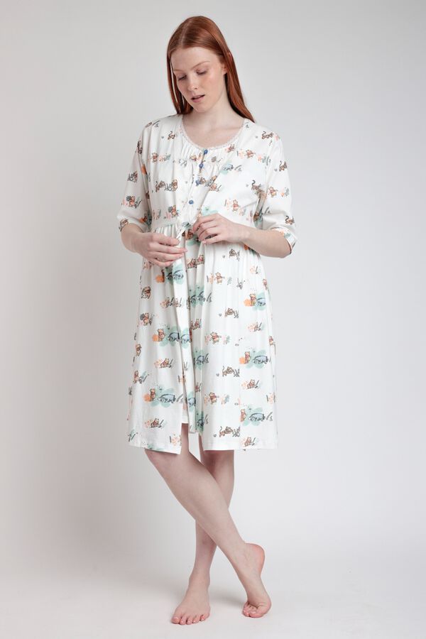 Admas Robe midi maternity Winnie the Pooh cinzento