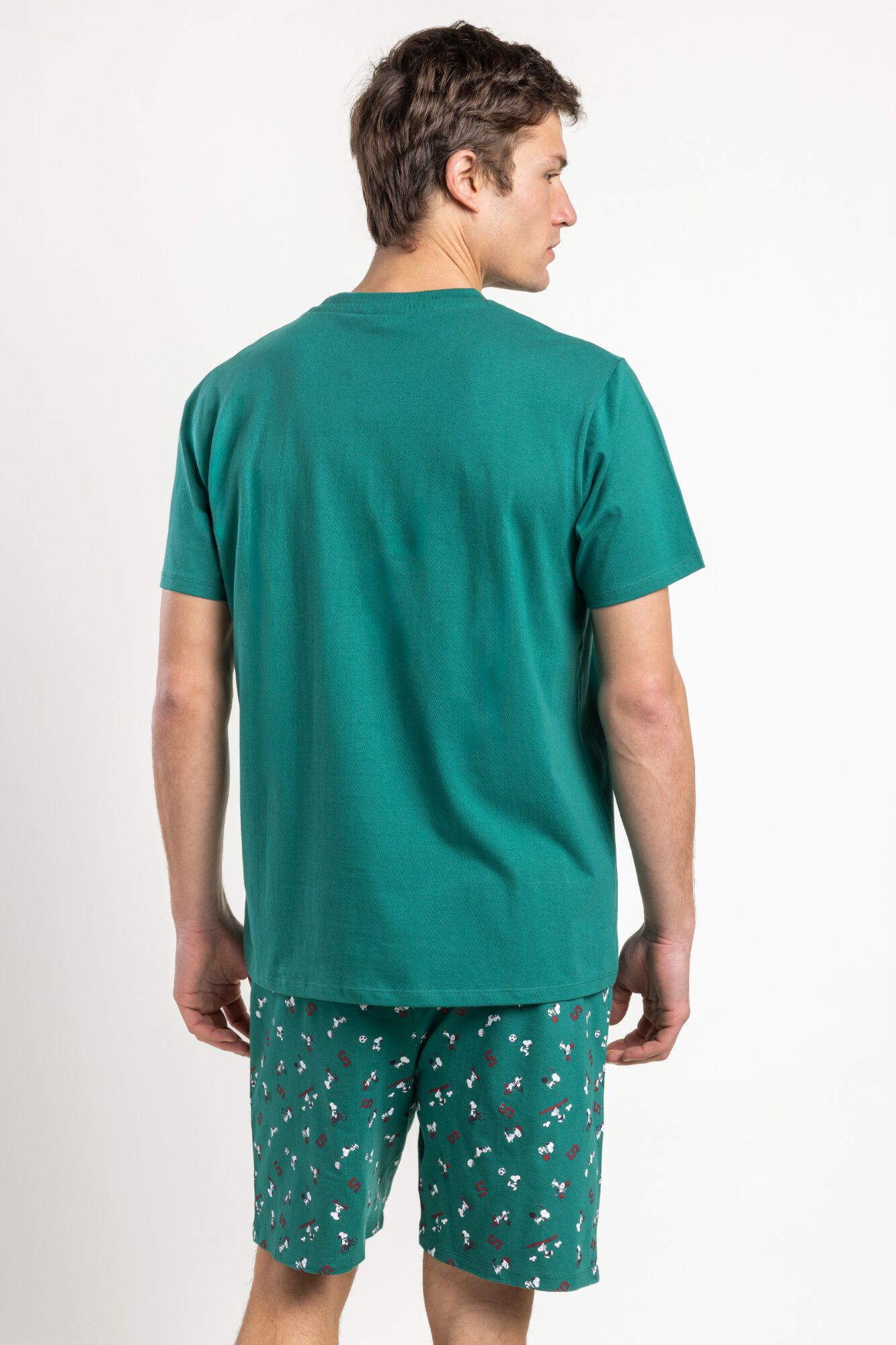 Admas Pijama curto Snoopy bordado