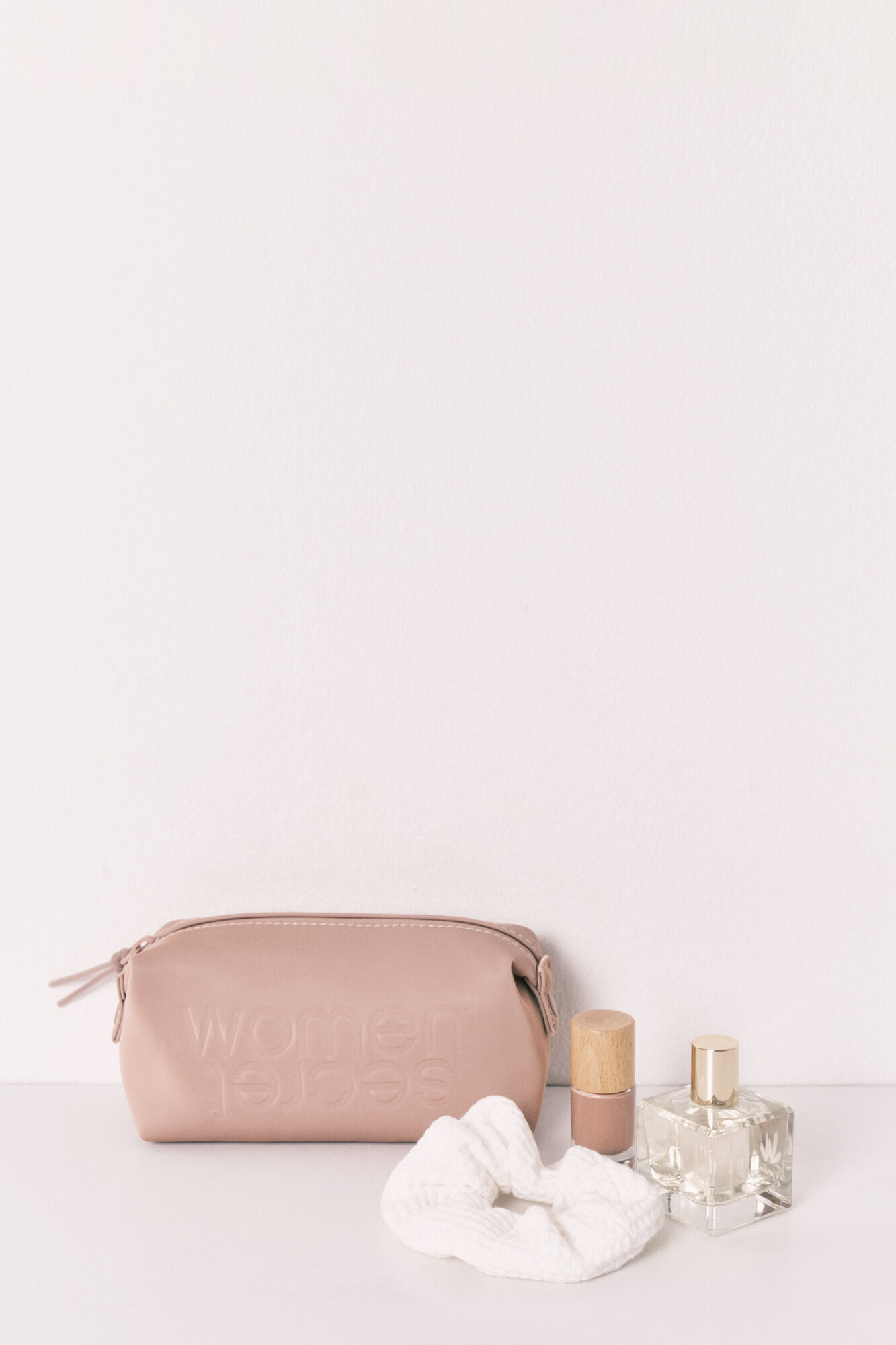 Women'secret N&eacute;cessaire pequeno de borracha castanho