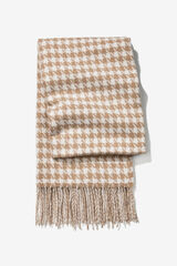 Vilanova Cachecol Estampado Pied-de-poule castanho