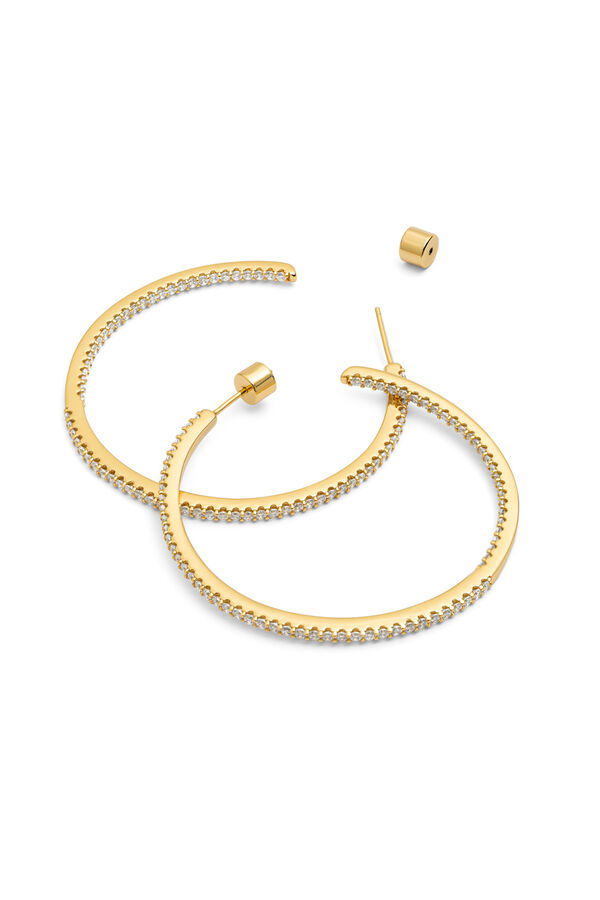 Singularu Pendientes Aro Scarlett L Ba&ntilde;o Oro amarillo