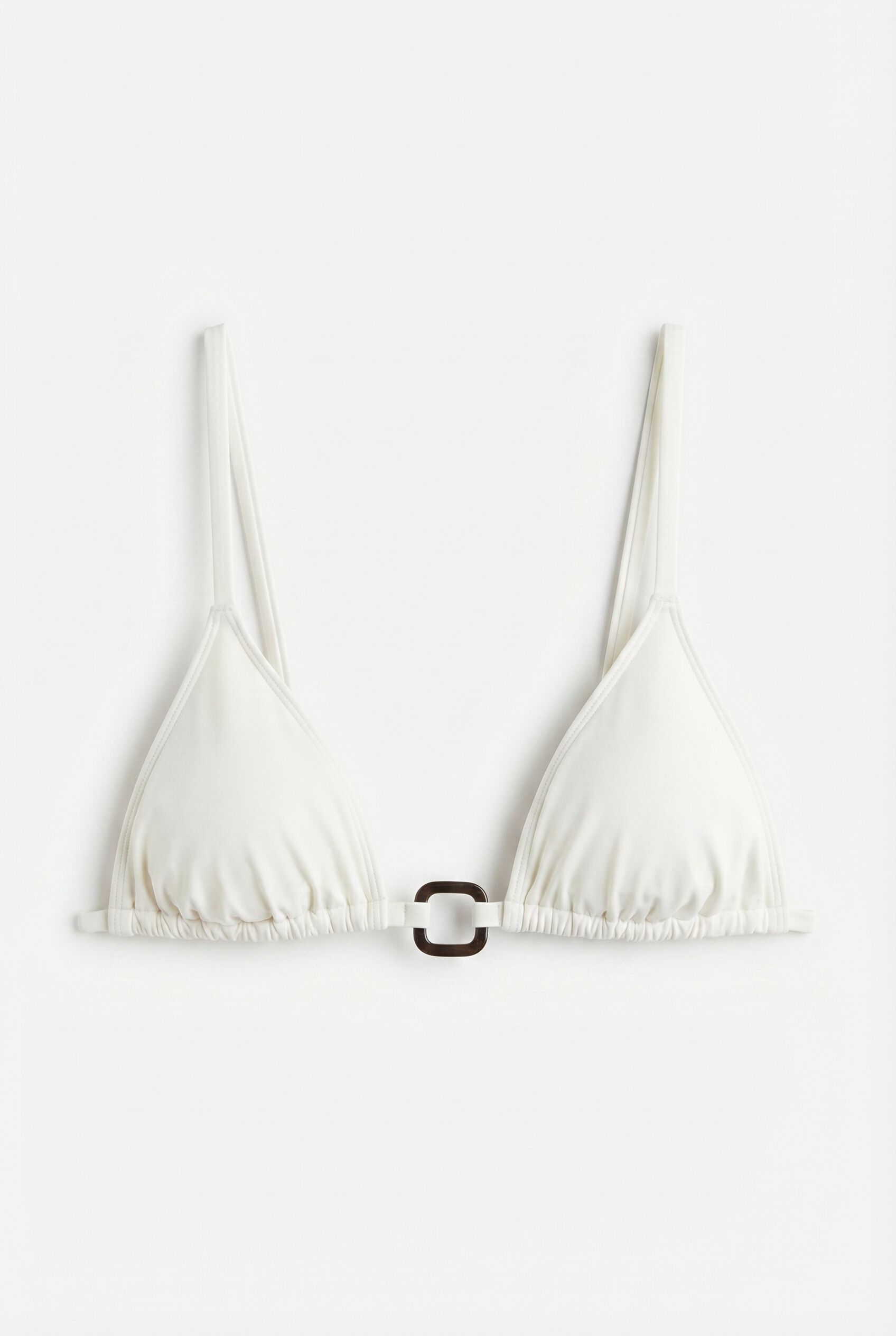 Women'secret Top bikini triangular cortina blanco