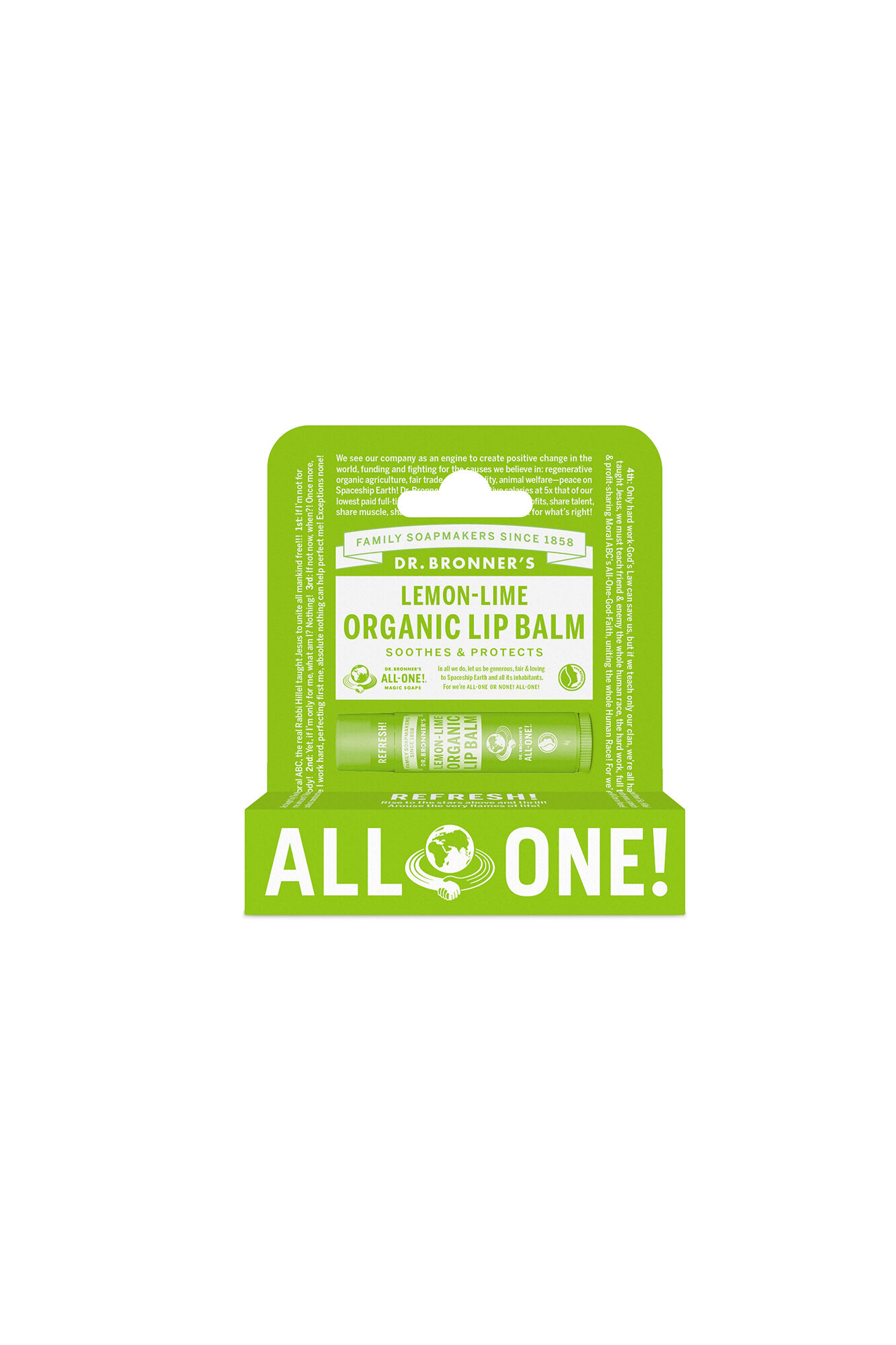 Dr. Bronner's B&aacute;lsamo labial org&aacute;nico "Lim&oacute;n-Lima"