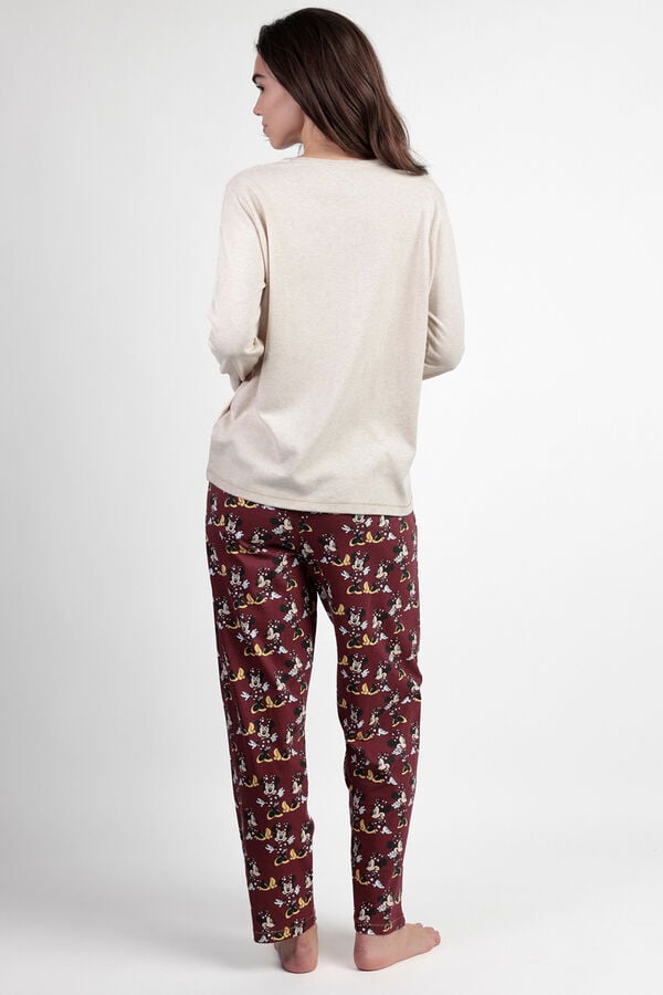 Admas Pijama de carcela da Minnie Mouse bege