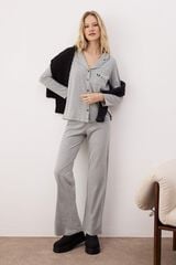 Trendyol Conjunto de pijama cinzento