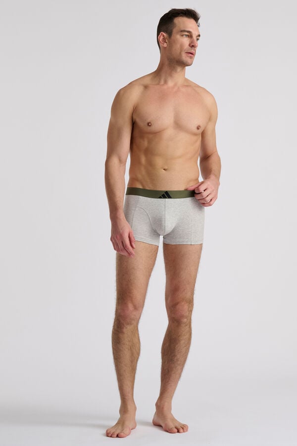 Adidas Pack 3 boxers com logo estampado