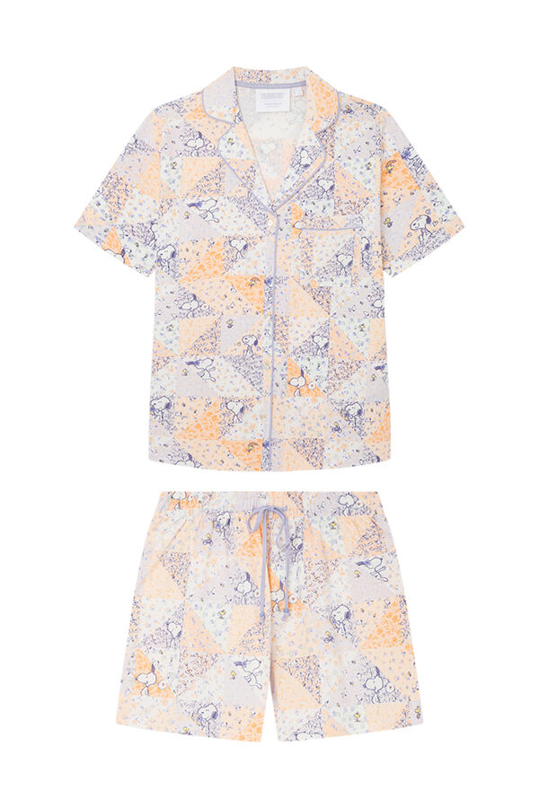 Womensecret Pyjama chemise court 100 % coton Snoopy imprimé