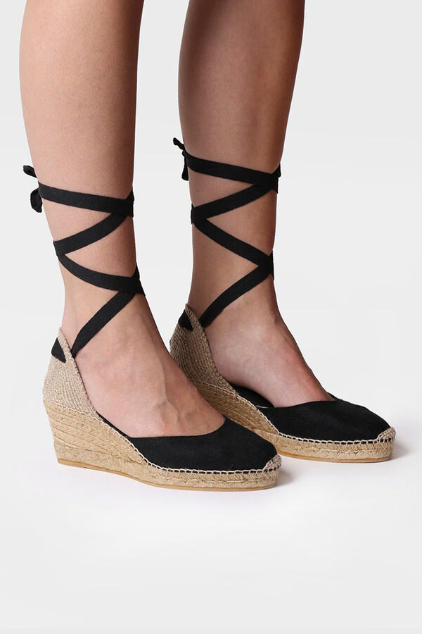 Toni Pons Alpargata valenciana de tac&oacute;n - CALONGE negro