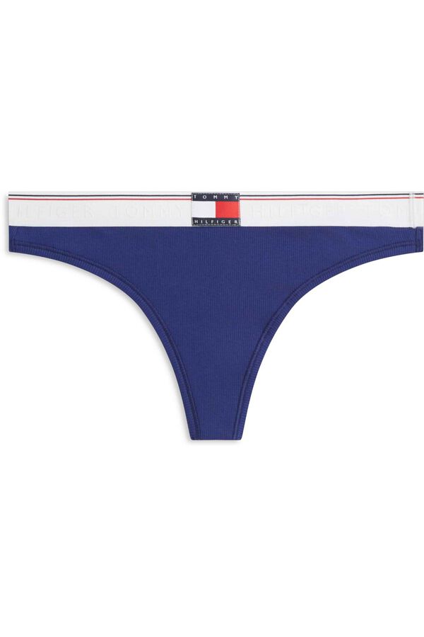 Tommy Hilfiger Tanga canelado azul Tommy Hilfiger azul