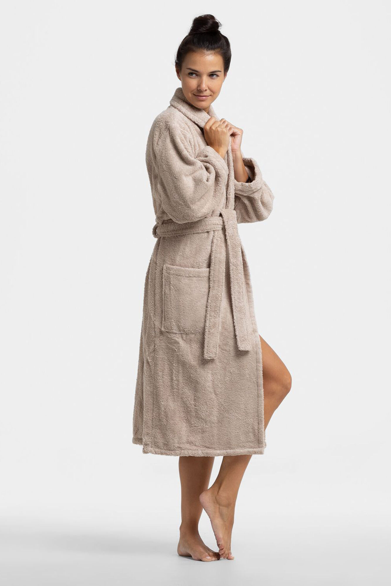 Textura Albornoz rizo algod&oacute;n