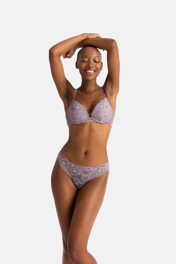 Dorina Soutien lingerie Plunge bege