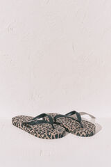 Women'secret Chinelos largos estampado animal branco