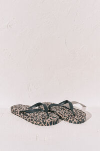 Women'secret Chinelos largos estampado animal