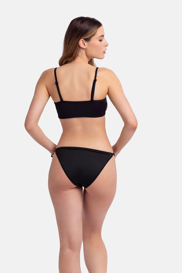 Dorina Cueca de biquíni preta clássica de crochet preto