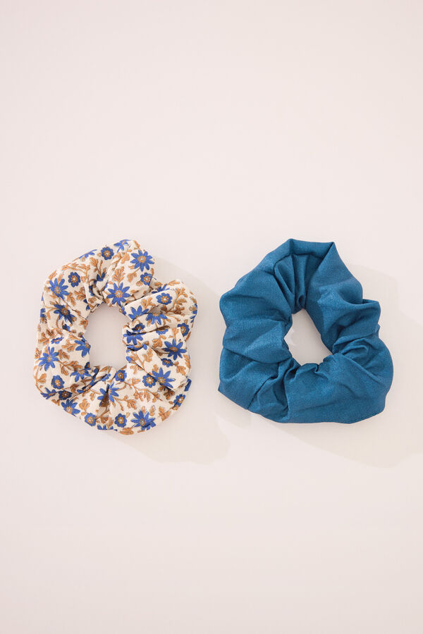 Women'secret Pacote de scrunchie bordado suíço estampado