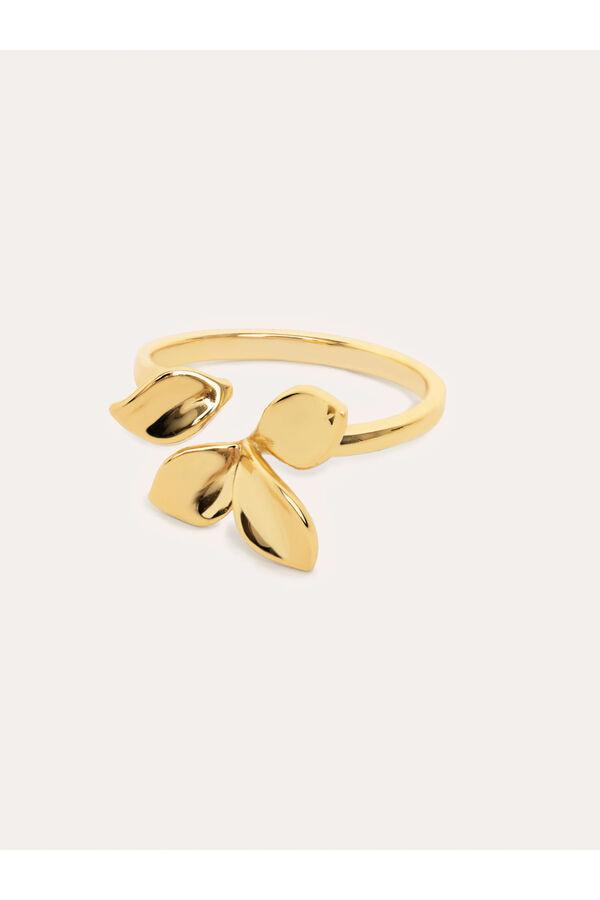 Singularu Anillo Zinnia Ba&ntilde;o Oro amarillo