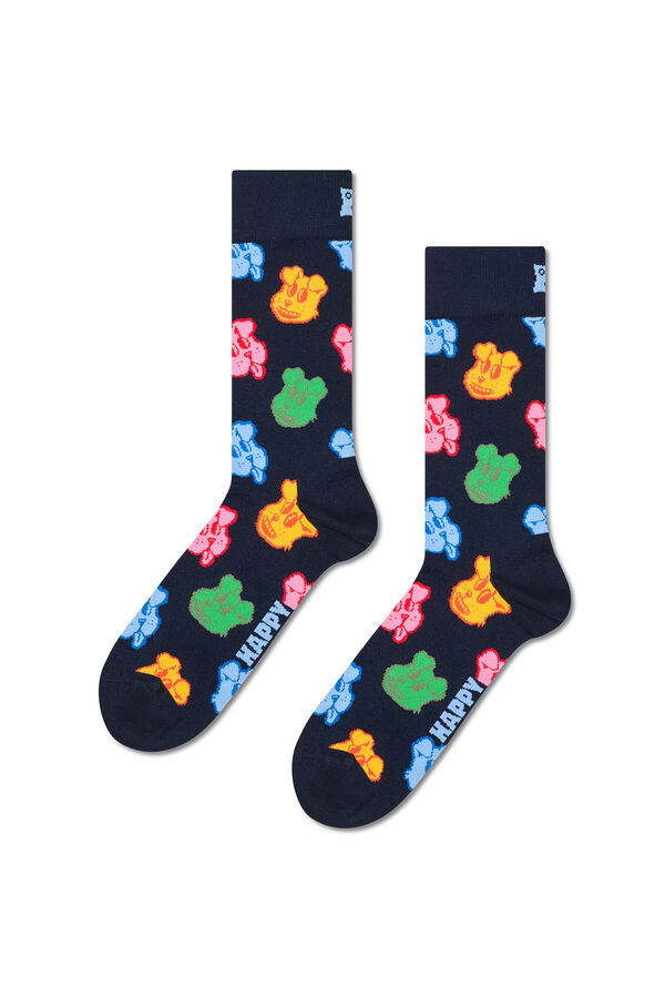 Happy Socks Meia de cachorro  preto