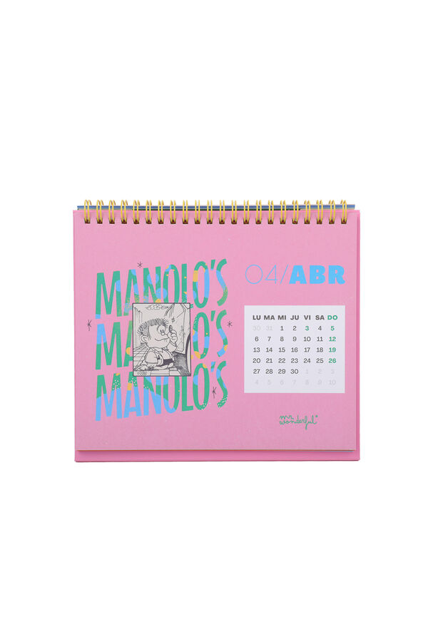 Mr. Wonderful 2026 Desk Calendar - Mafalda printed