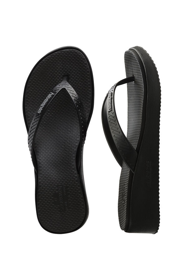 Havaianas Chinelos Hav. Plataforma alta preta preto