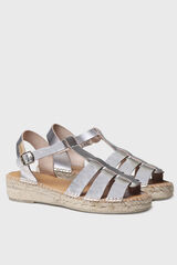 Toni Pons Alpargata plana de piel - EMMA gris