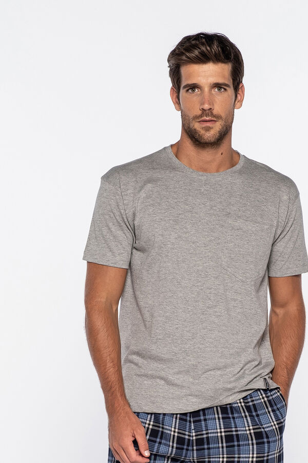 Punto Blanco T-shirt de manga curta de homem cinzento