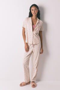 Women'secret Pijama camiseiro longo 100% algodão com estampa floral 