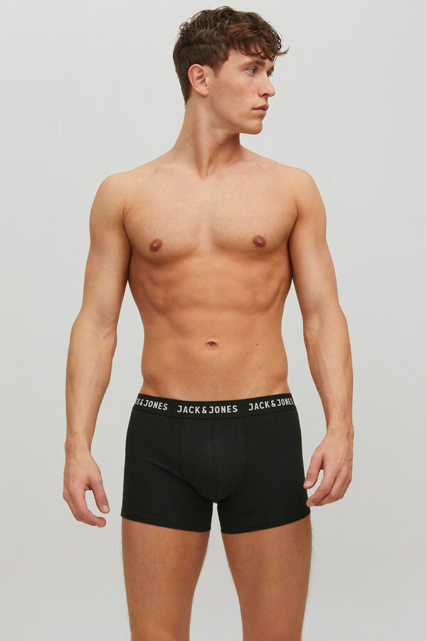 Jack & Jones Pack de 2 boxers lisos preto