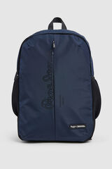 Pepe Jeans Mochila com fecho-éclair central azul