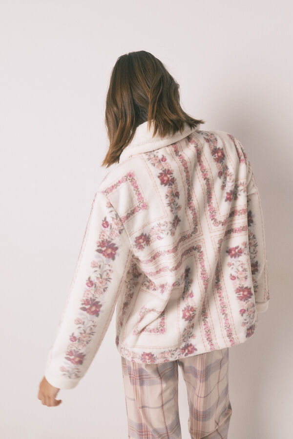 Women'secret Robe curto rosa de polar rosa