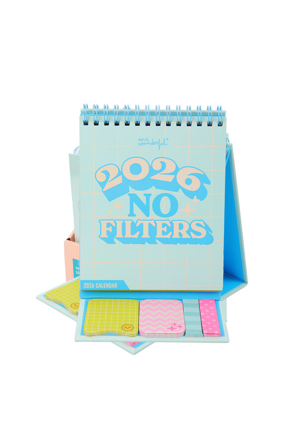 Mr. Wonderful Calendario de sobremesa peque&ntilde;o 2026 - No filters estampado