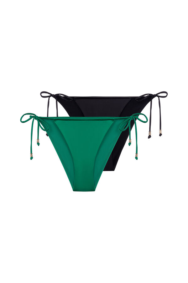 Dorina Cueca de biqu&iacute;ni la&ccedil;o lateral Amnesia verde