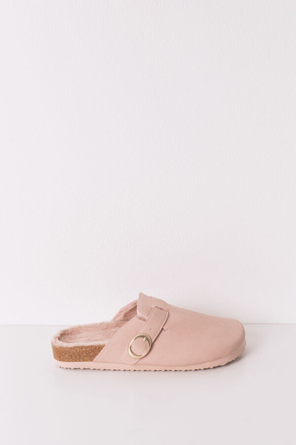 Women'secret Chinelos de quarto de pele rosa rosa