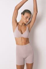 Women'secret Calça de roupa interior de algodão bege vison