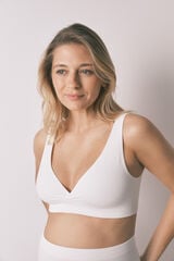 Women'secret Soutien maternity halter cruzado branco FANTASTIC bege