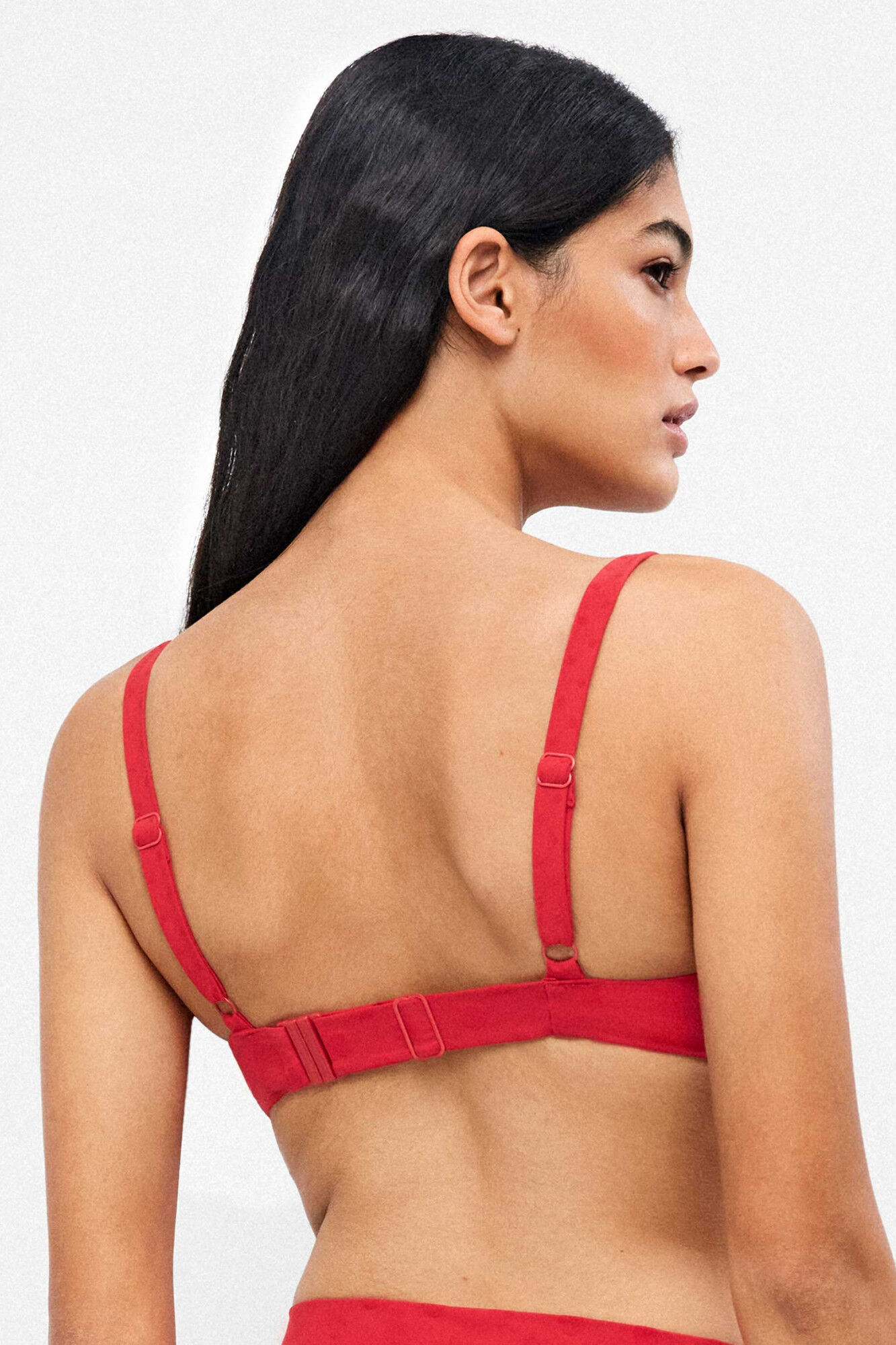 Gisela Top bikini aros jacquard lunares