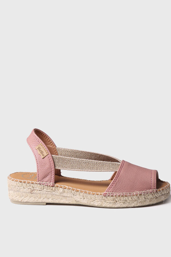 Toni Pons Alpargata plana de piel - ETNA rosa