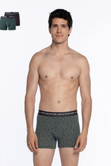 Punto Blanco Pacote de 2 boxers de bambu e algodão, Treetop estampado