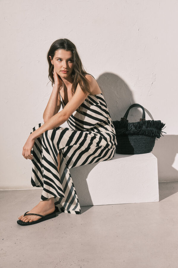 Women'secret Macac&atilde;o comprido estampado zebra estampado