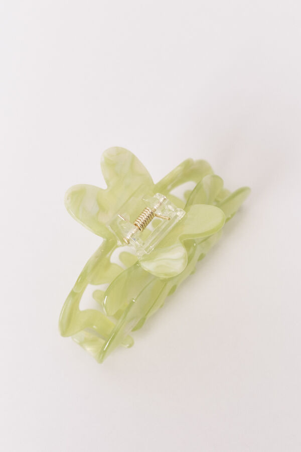 Women'secret Mola de cabelo flor verde verde