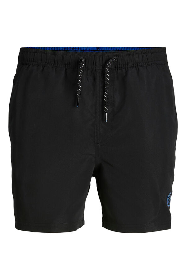 Jack & Jones Fato de banho liso preto