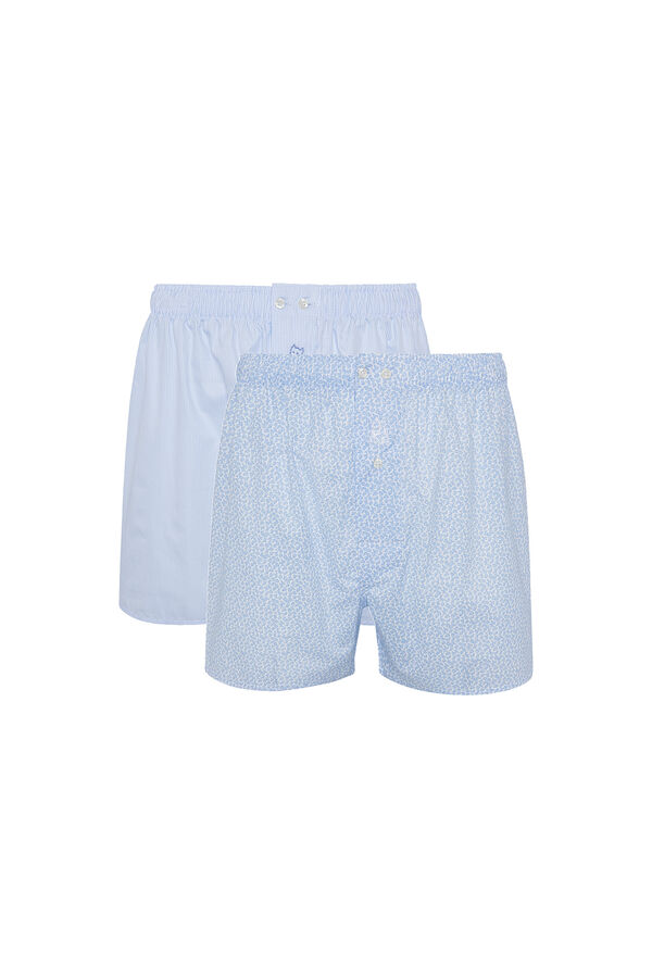 Kiff-Kiff Pack de 2 boxers azuis azul