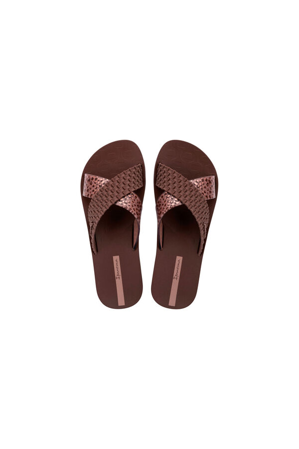 Ipanema Sand&aacute;lias cruzadas estampado animal cru
