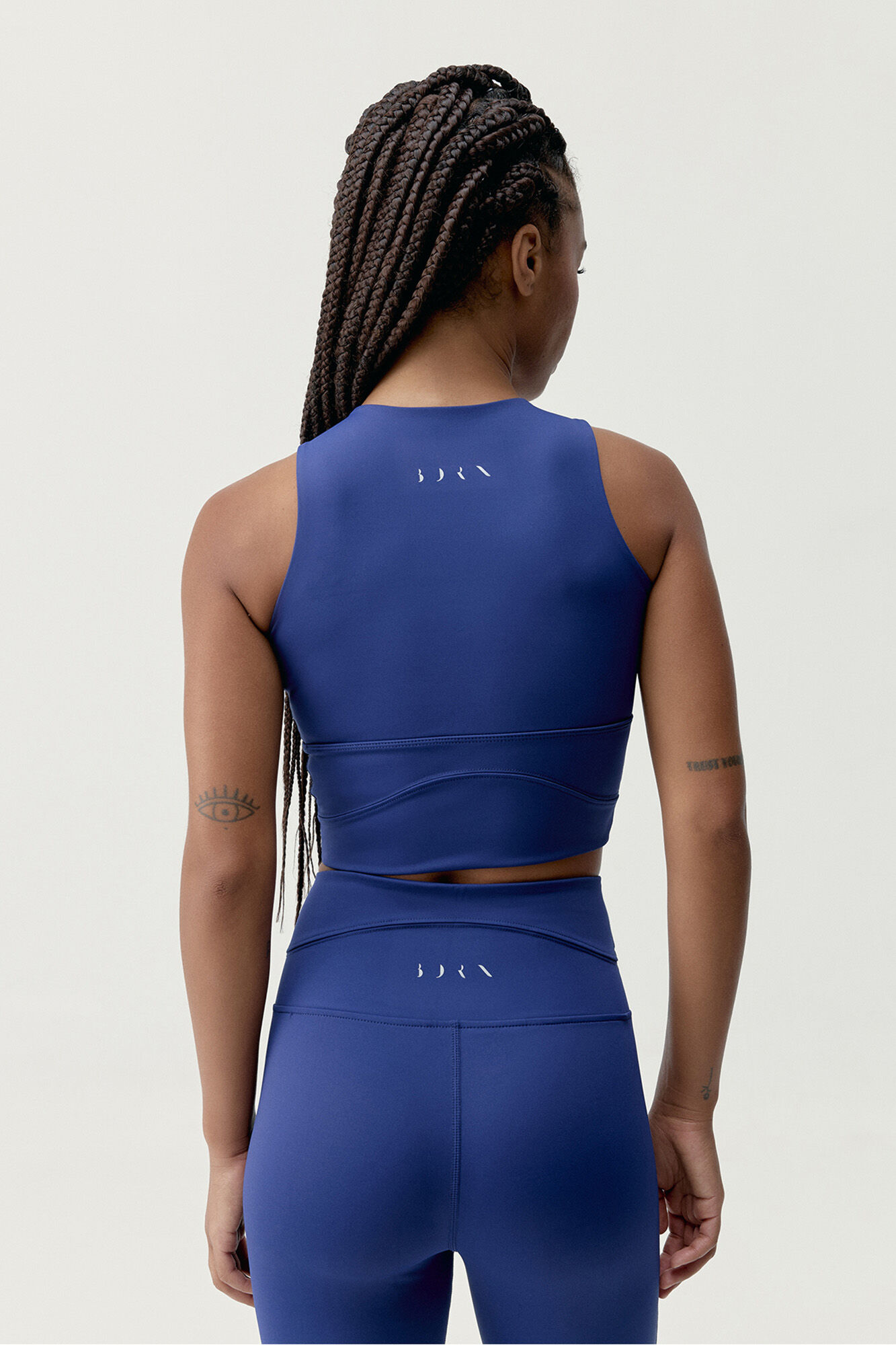 Born Living Yoga Sujetador top deportivo Saori azul