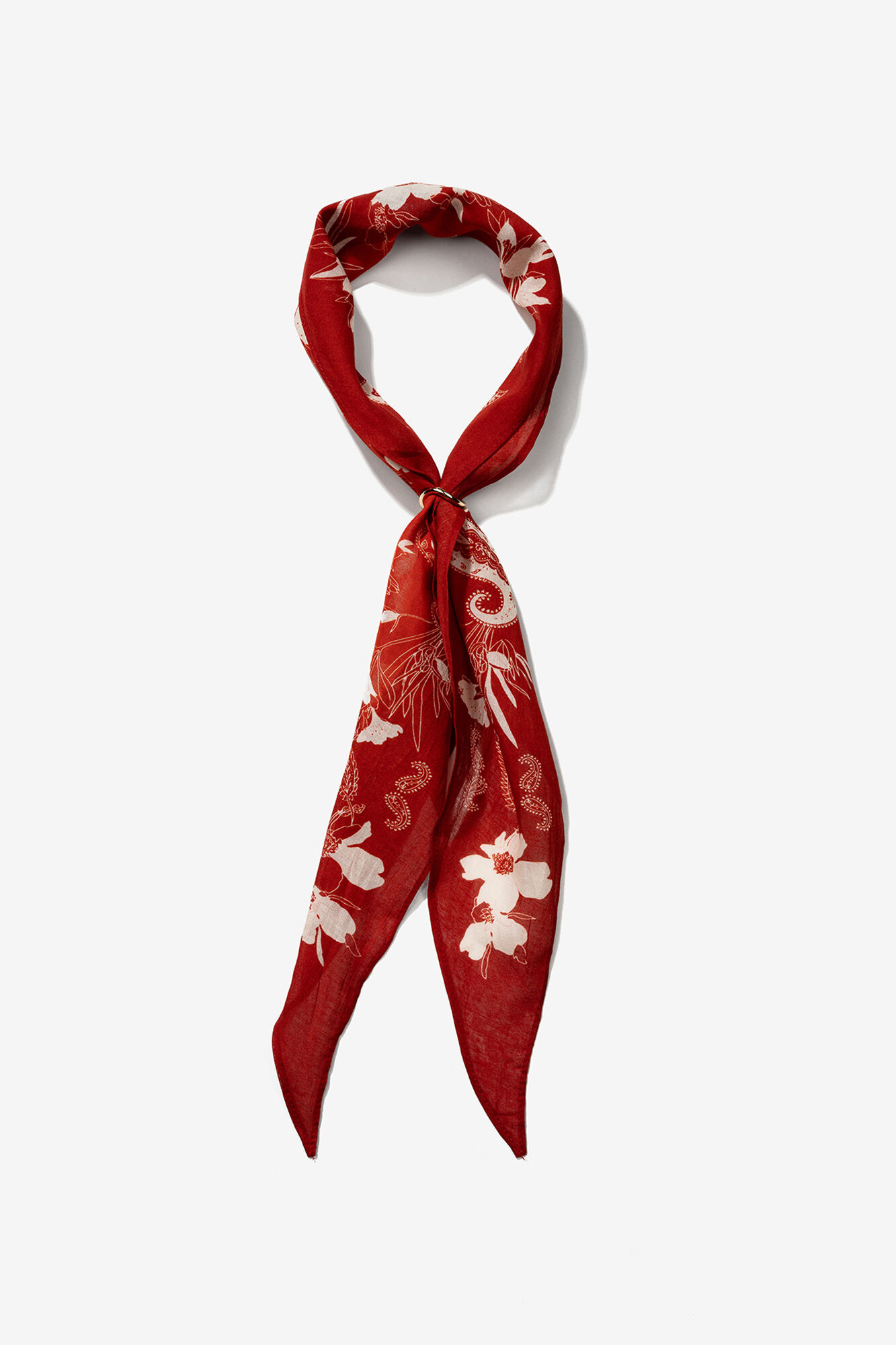 Vilanova Bandana floral vermelha