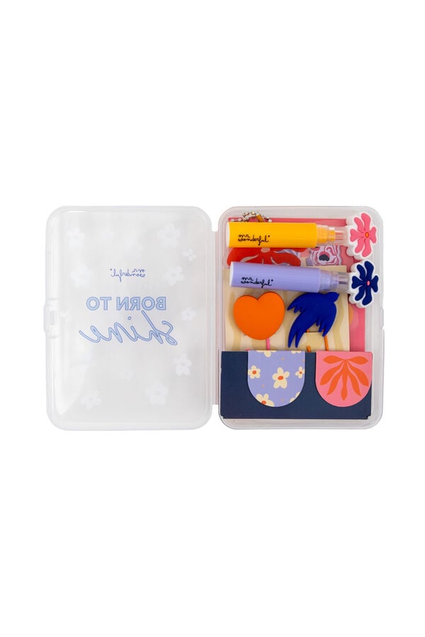 Mr. Wonderful Kit para decorar tu agenda - Born to shine estampado